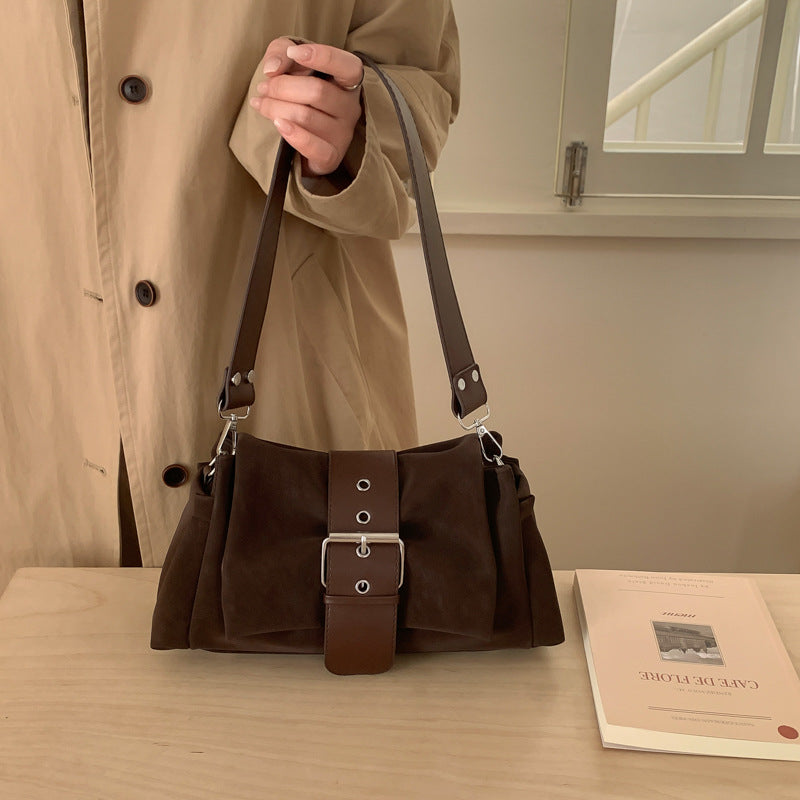 Style Simple Loose One Commute Baguette Underarm Bag