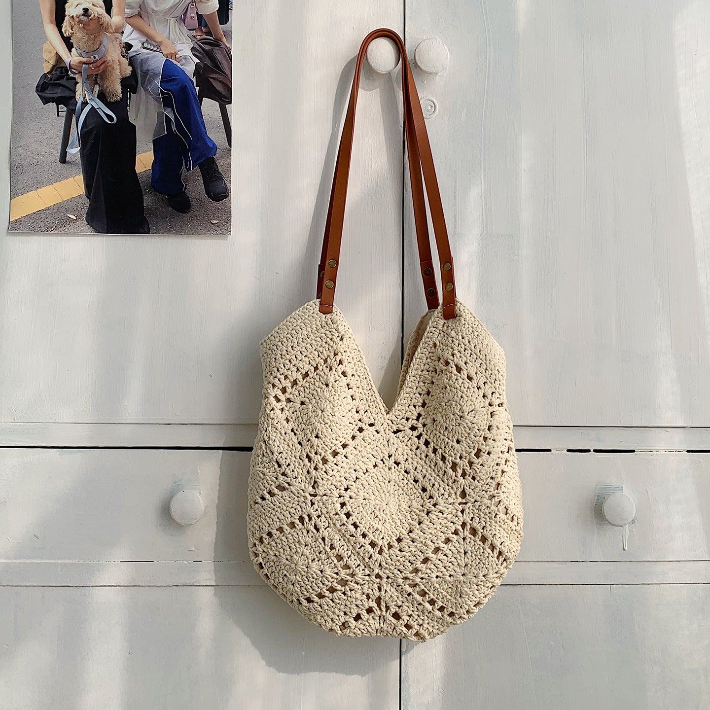 Women's Summer Hand-woven Fashionable Knitted Commuter Versatile Women's Shoulder Bag