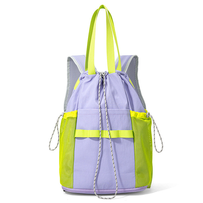 Women's & Men's Badminton Drawstring Tennis Portable Ball Printing Backpacks