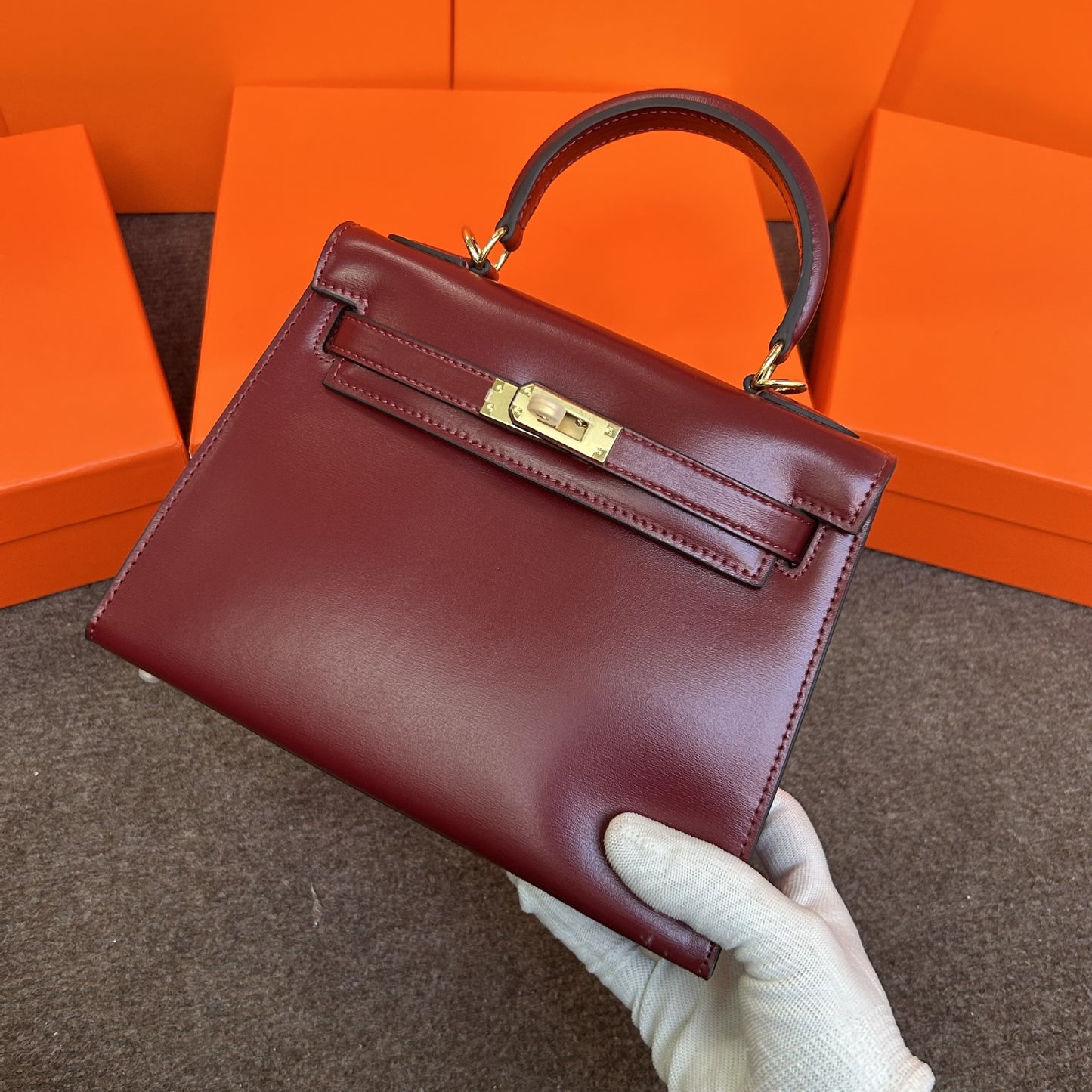 Women's Leather Glossy Cowhide Jim Kelly Second Generation Bags