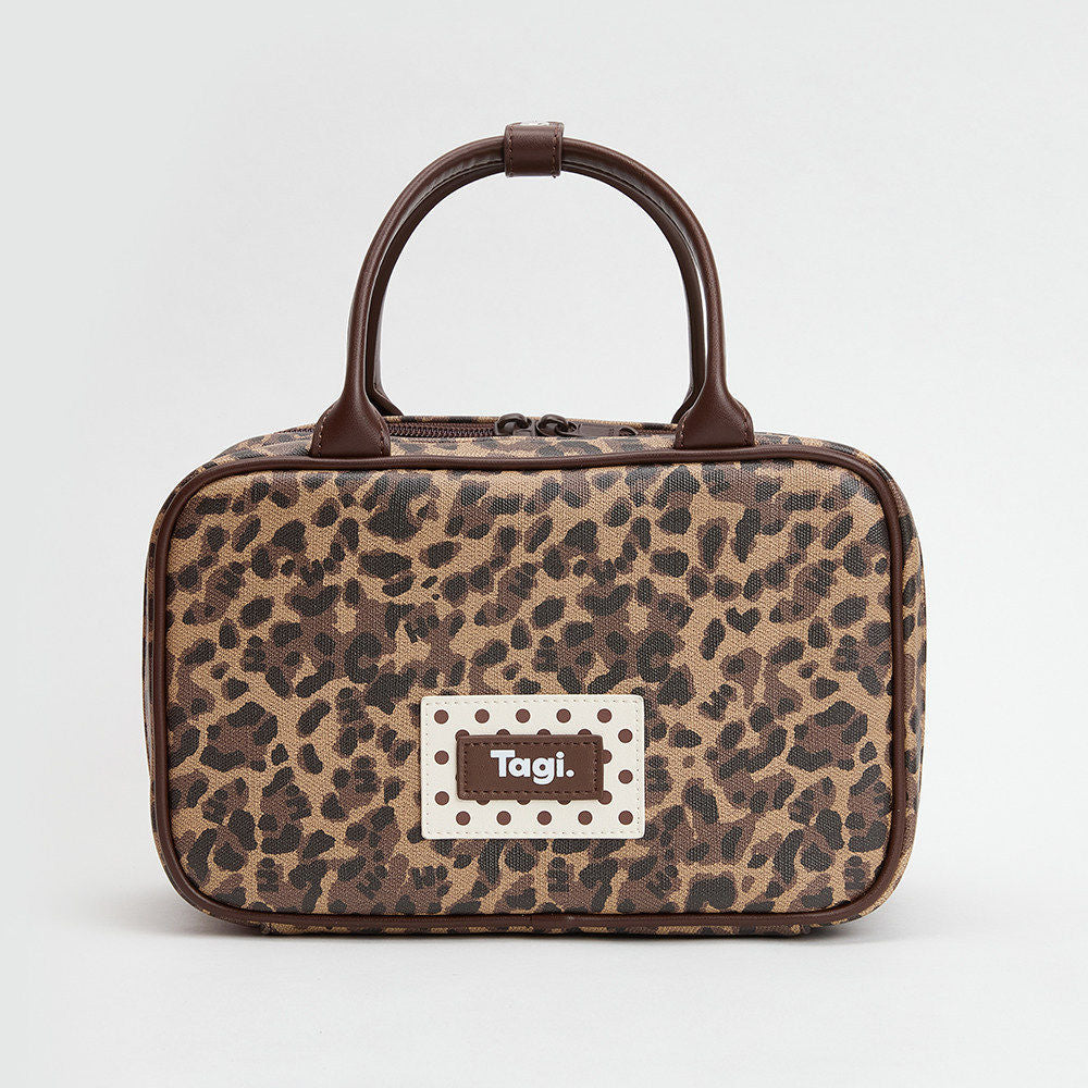 Picnic Bowling Storage Polka Dot Leopard Makeup Bag