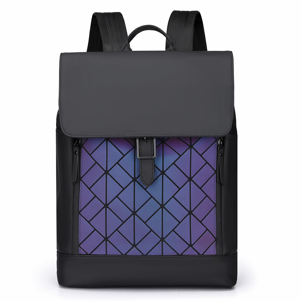 Men's Rhombus Laser Fashionable Commuter Computer Women's Messenger Bag