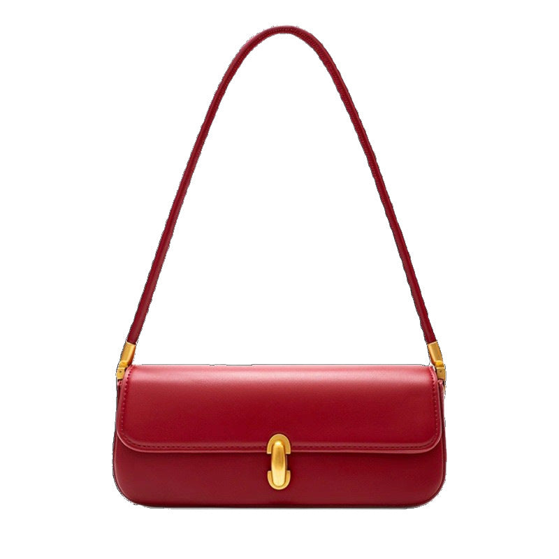 Women's Red Wedding Bridal Niche Baguette Underarm Bags