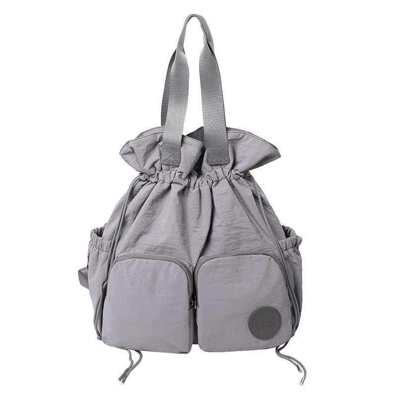 Large Capacity Drawstring Commuter Lightweight College Leisure Backpack