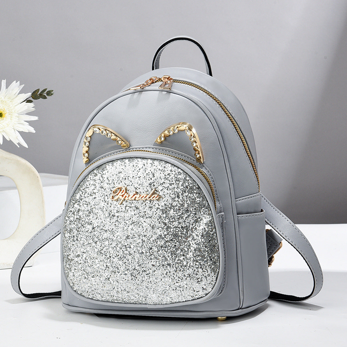 Women's Sequin Trendy Versatile Large Capacity Commuter Women's Backpack