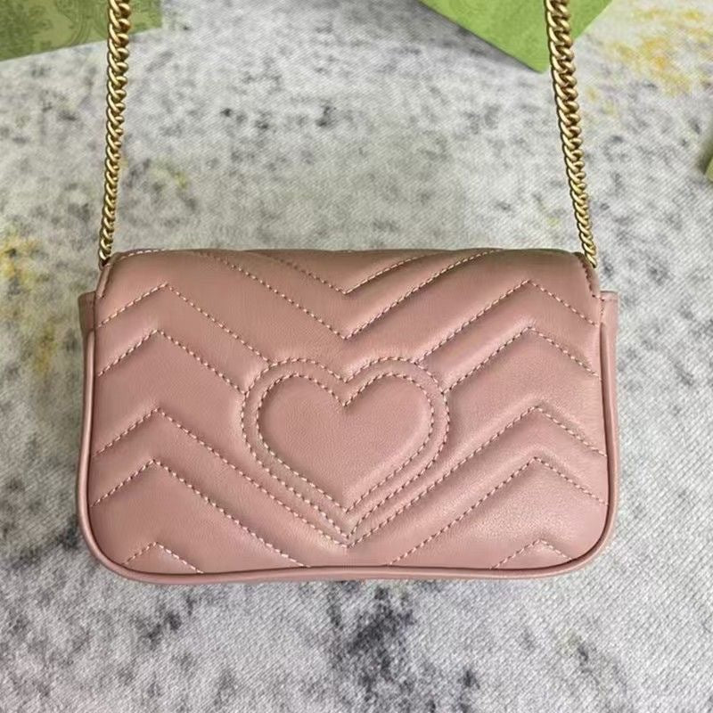 Women's Genuine Leather Chain High-grade Fashion Diamond Women's Shoulder Bag