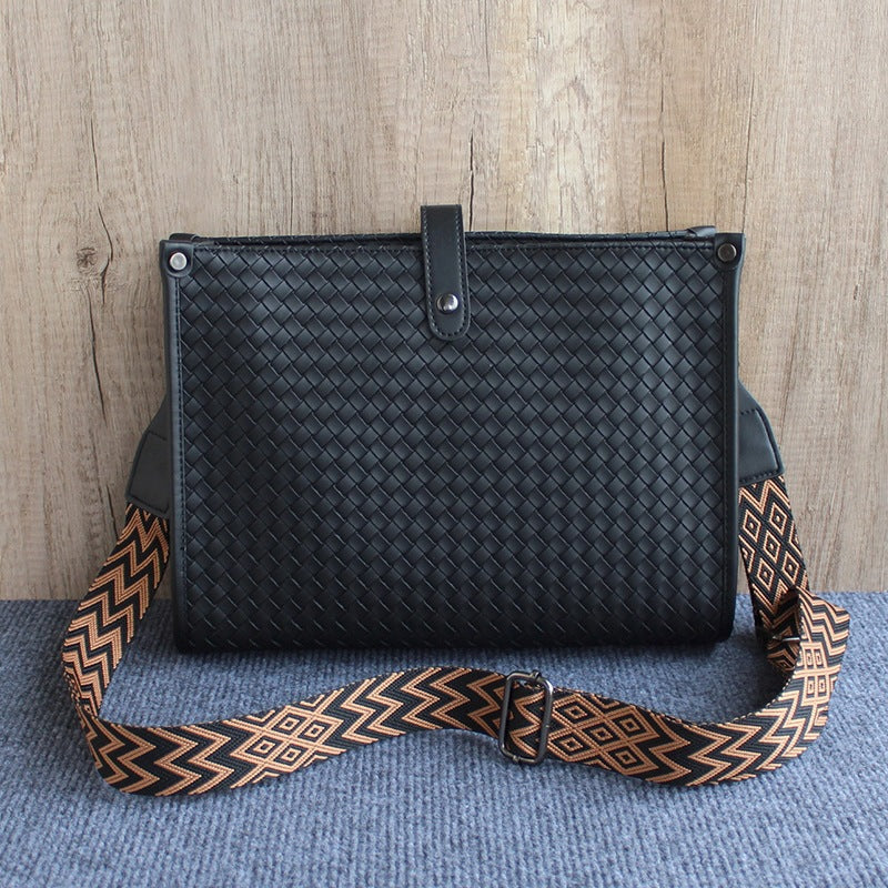 Men's Fashion Large Capacity Computer Soft Leather Bags
