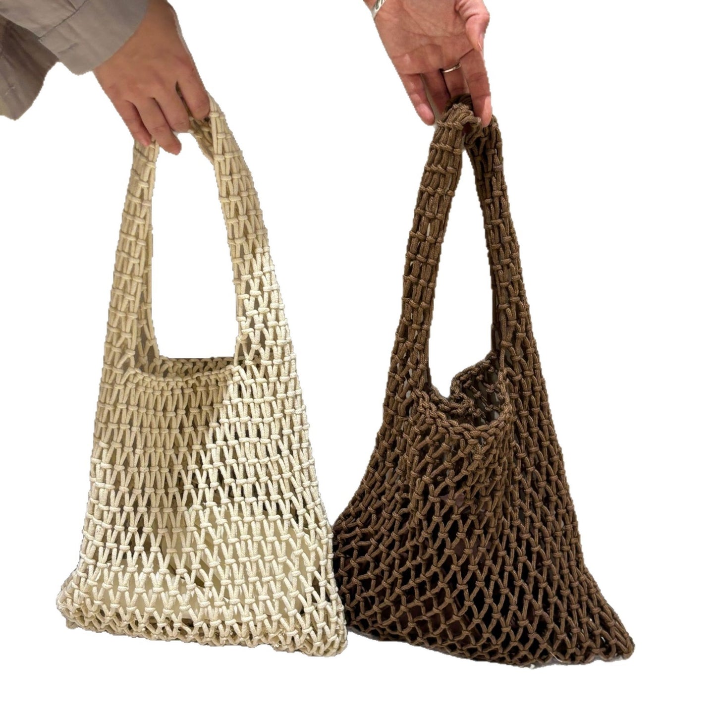 Woven Large Capacity Niche Seaside Vacation Beach Advanced Simple Fishing Women's Shoulder Bag