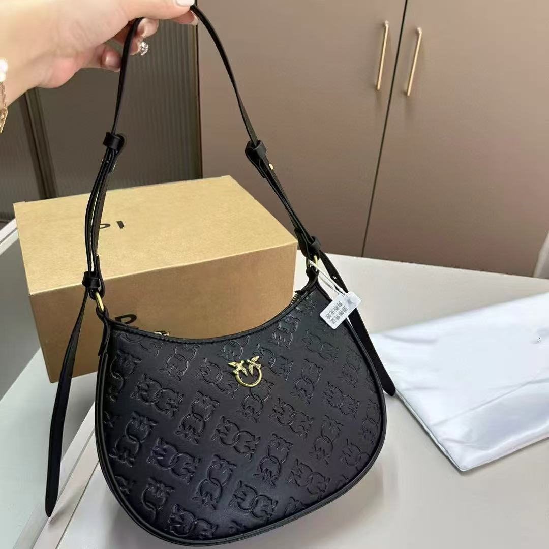 Women's Chain Swallow Wine God Genuine Leather Embossed Flying Bags