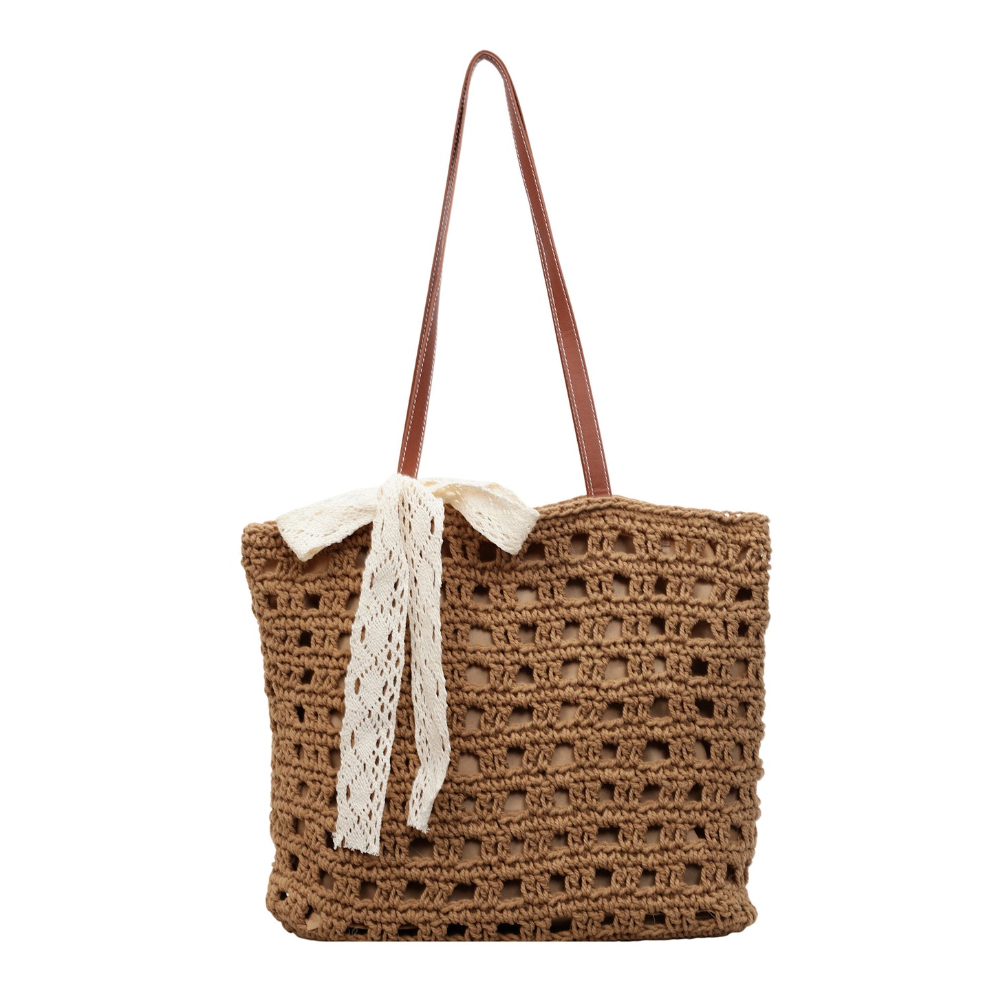 Women's Hollowed Fashionable Summer Seaside Holiday Large Tote Bag