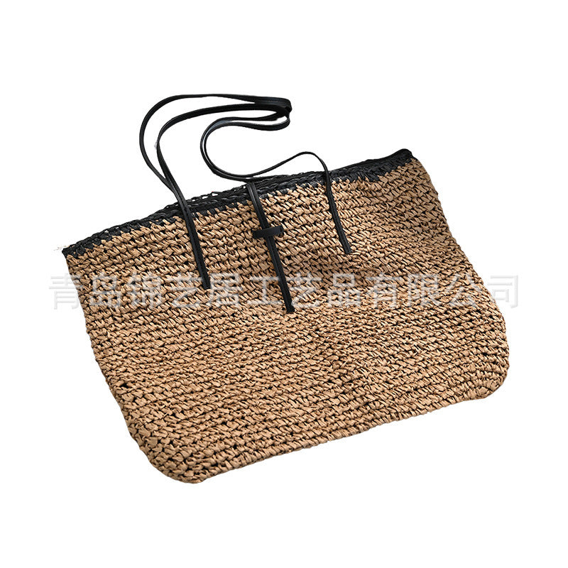 Women's Handmade Portable Urban Simple Style Elegant Advanced Large Tote Bags