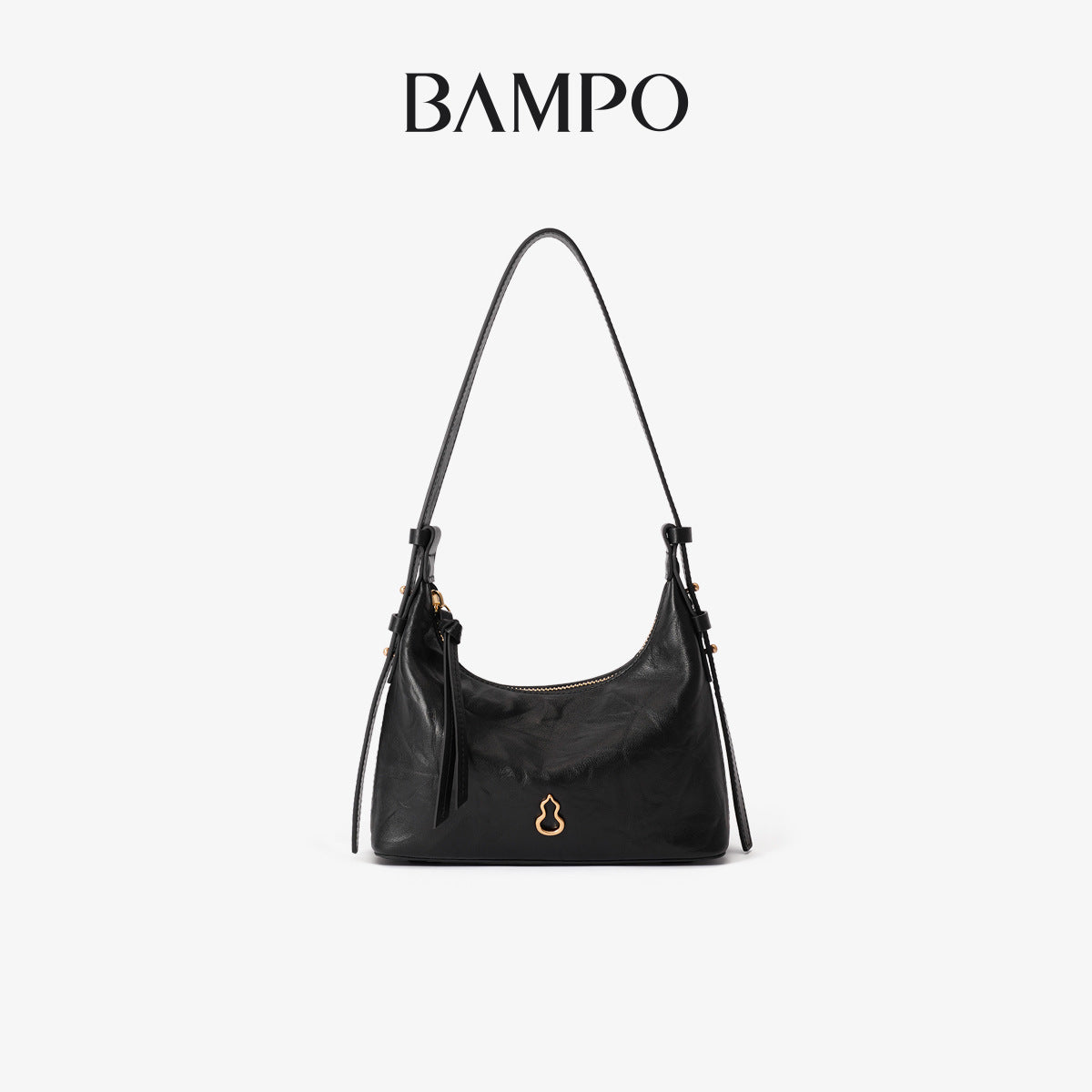 Half Slope Layer Cowhide Underarm Texture Women's Shoulder Bag