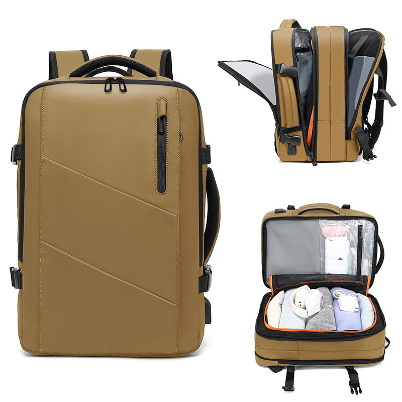 Women's & Men's Scalable Large Capacity Computer Waterproof Leisure Backpack