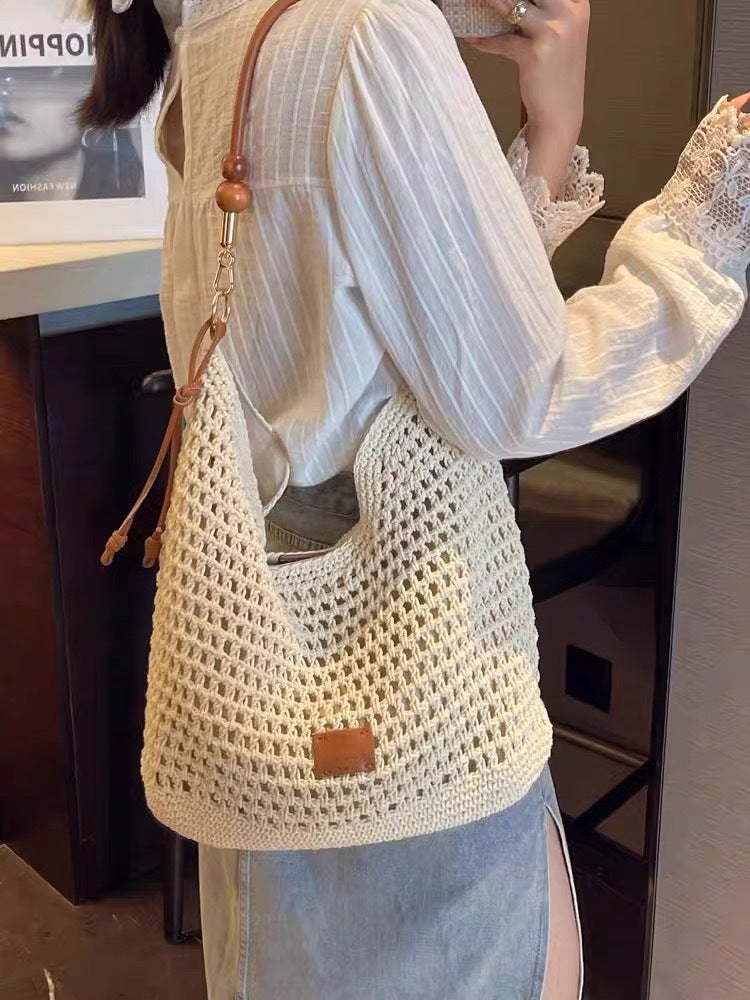 Women's Weekend Handmade Woven Large Capacity Summer Shoulder Bags
