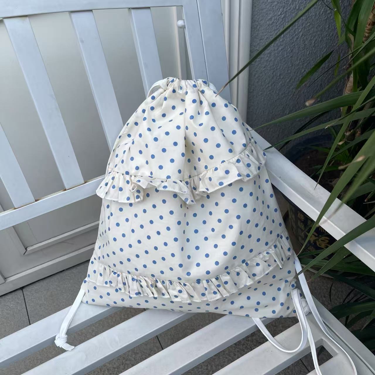Irregular Lace Polka Dot Female Niche Design Fresh Backpacks