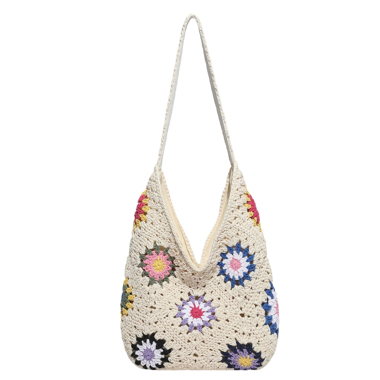 Women's Korean Niche Design Hollow Sunflower Large Capacity For Women's Shoulder Bag