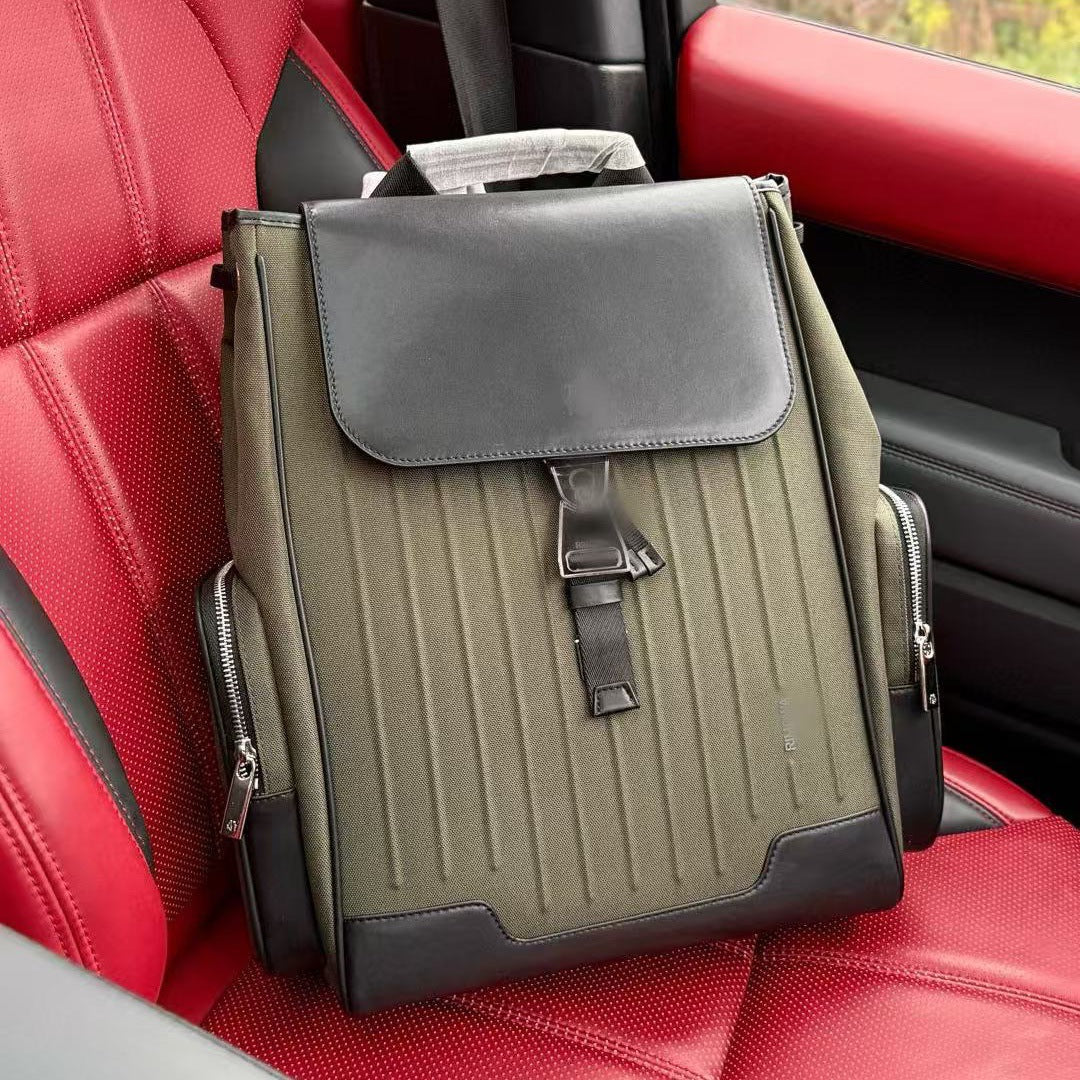 Daniel Real Leather Canvas Commuter Nylon Backpacks