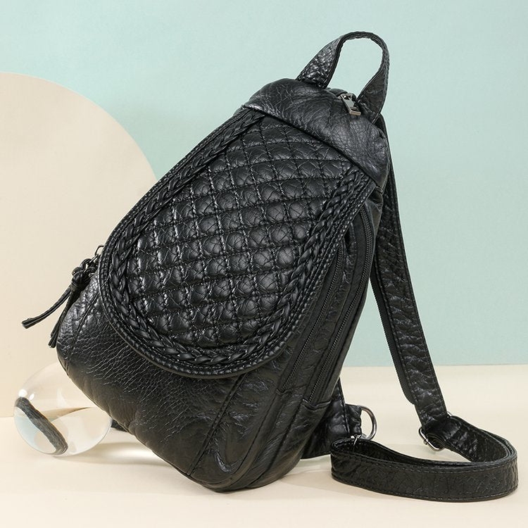 Popular Durable Retro Simple Washed Adult Women's Backpack