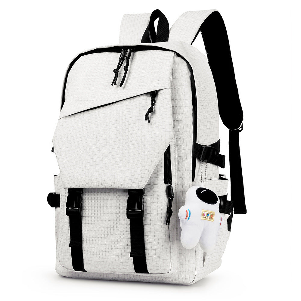 Trendy Simple Couple College Fashion Large Leisure Backpack