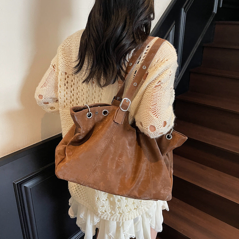 Pretty Women's Large Capacity Underarm Commuter Tote Bag