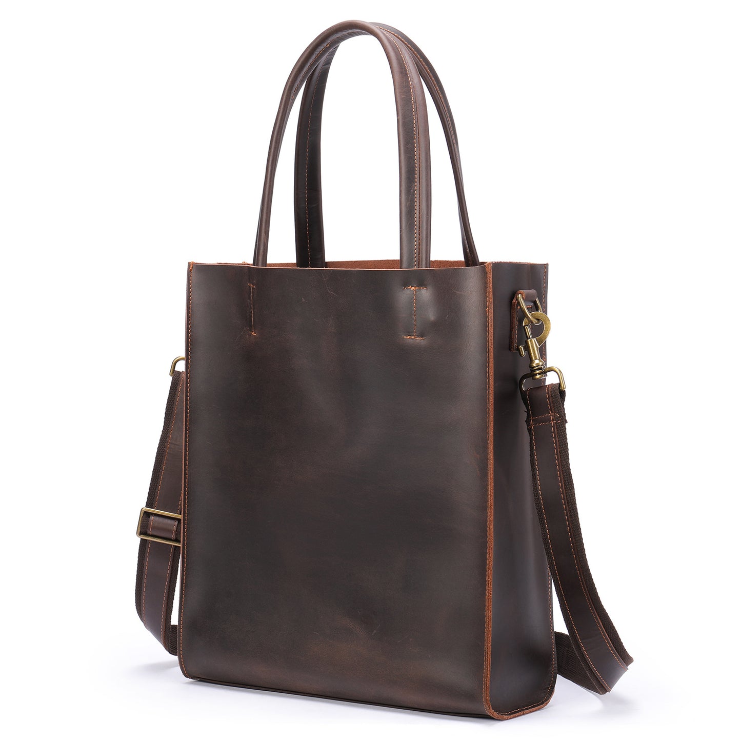 Men's Leather First Layer Cowhide Crazy Horse Men's Messenger Bag