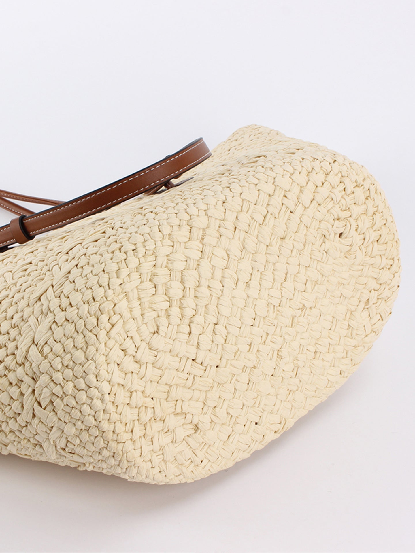 Large Capacity Woven Fashion Paper String Women's Shoulder Bag