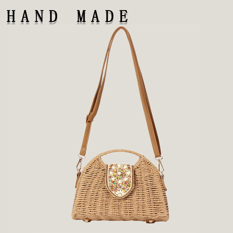 Women's Fashion Woven Advanced Texture Minority Simple Women's Messenger Bag
