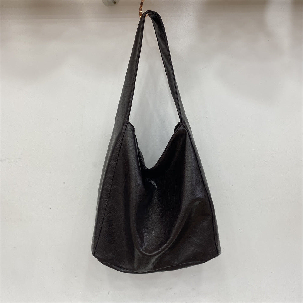 Women's Large Capacity Winter Korean Texture Trendy Simple Bags