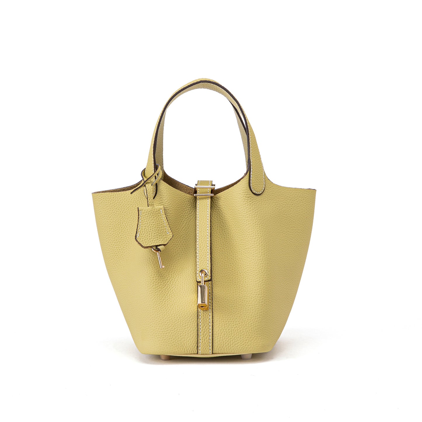 Women's Genuine Leather First Layer Cowhide Vegetable Basket Commute Women's Handbag
