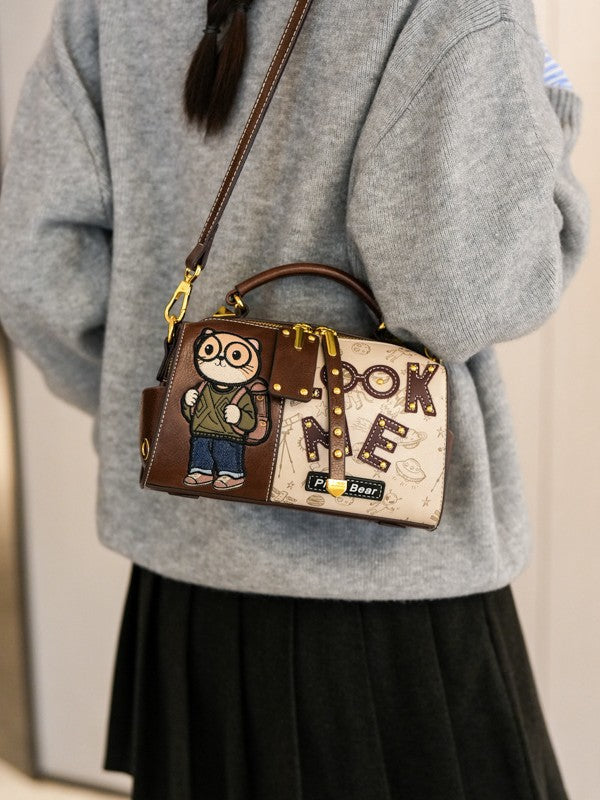 Women's Fashionable Portable Boston Girlfriends Shopping Retro Women's Shoulder Bag