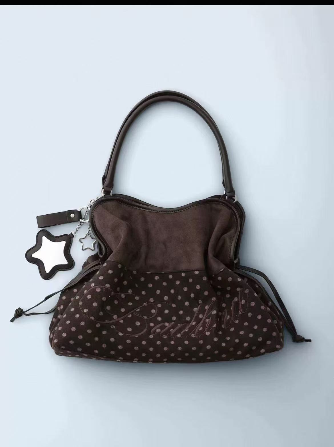 Women's Vintage Leopard Print Large Capacity Underarm Bag