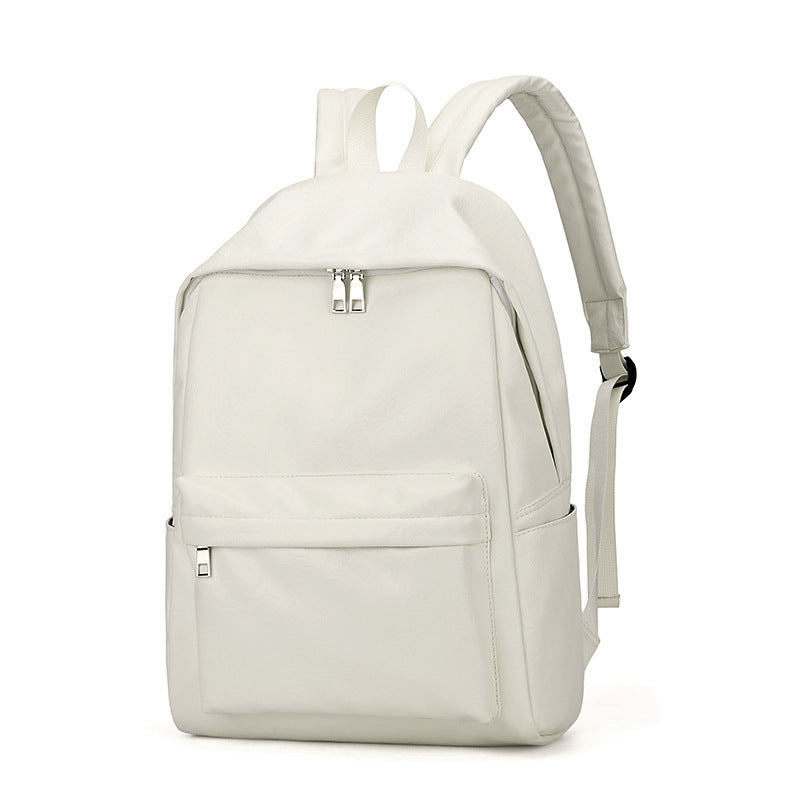 Men's Leather Large Capacity Computer Female College Leisure Backpack