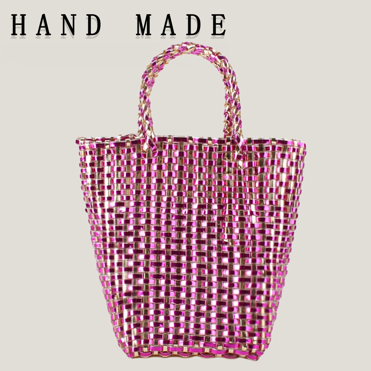 Plastic Woven Daily Leisure Seaside Vacation Women's Messenger Bag