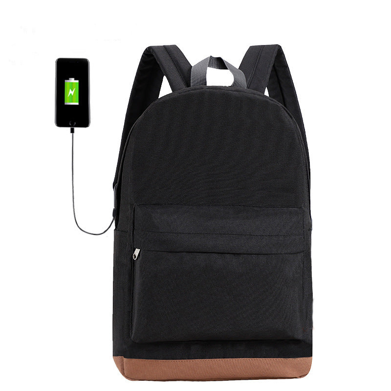 Women's & Men's Waterproof Fashion Trendy Rechargeable Leisure Backpack