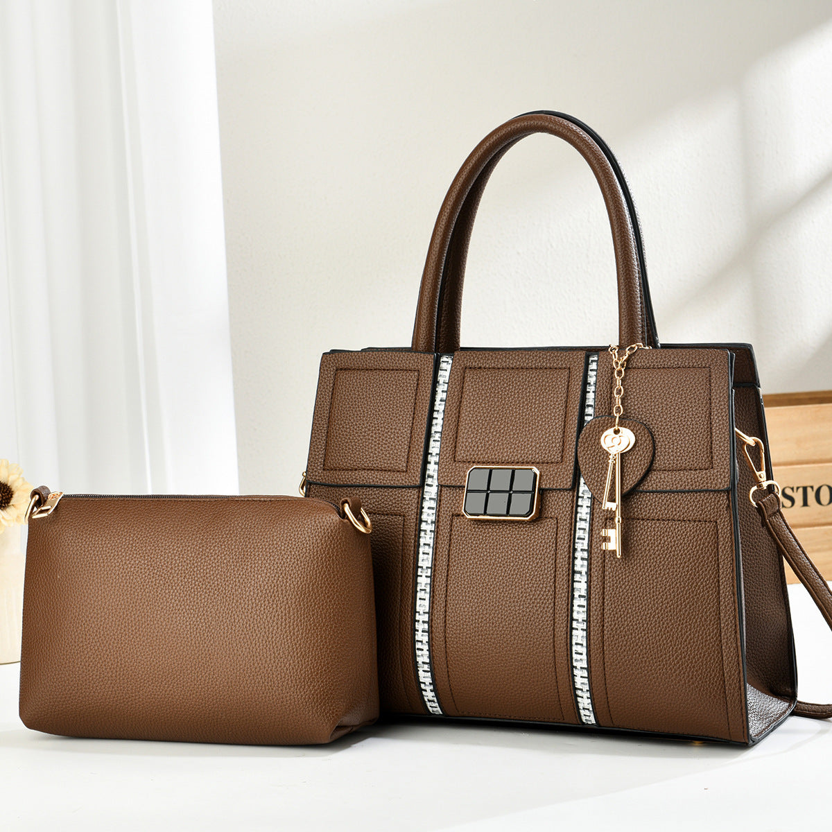 Unique Classic Trendy Stylish Two-piece Fashion Women's Handbag