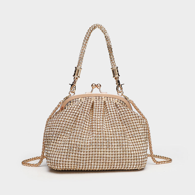 Women's Diamond Studded Hand Dinner Shiny Rhinestone Women's Messenger Bag