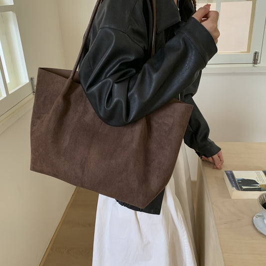Female Large Capacity High Sense Big College Class Shoulder Bags