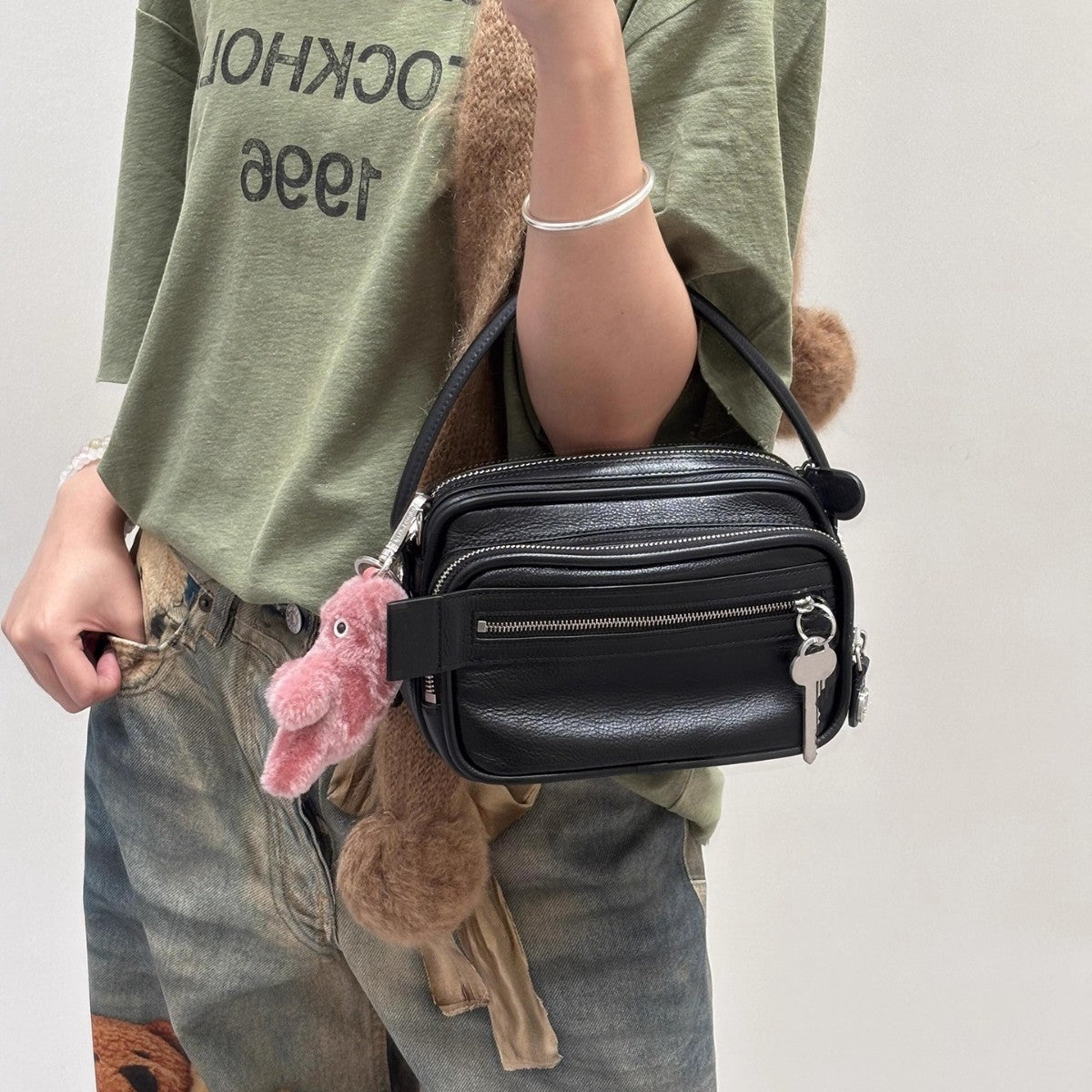 Slouchy Trendy Women's Motorcycle Fashion Simple Women's Shoulder Bag
