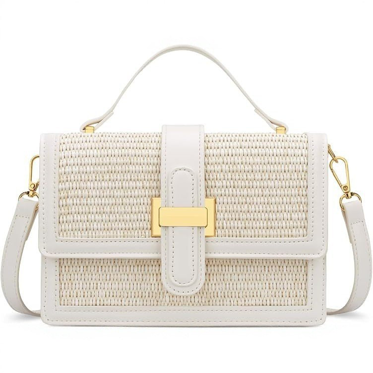 Charming Women's Woven Simple High-grade Beach Small Square Bags