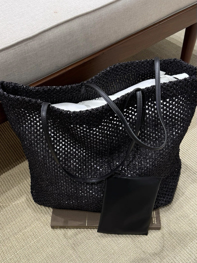 Versatile Pretty Fashionable Woven Design Portable Women's Shoulder Bag