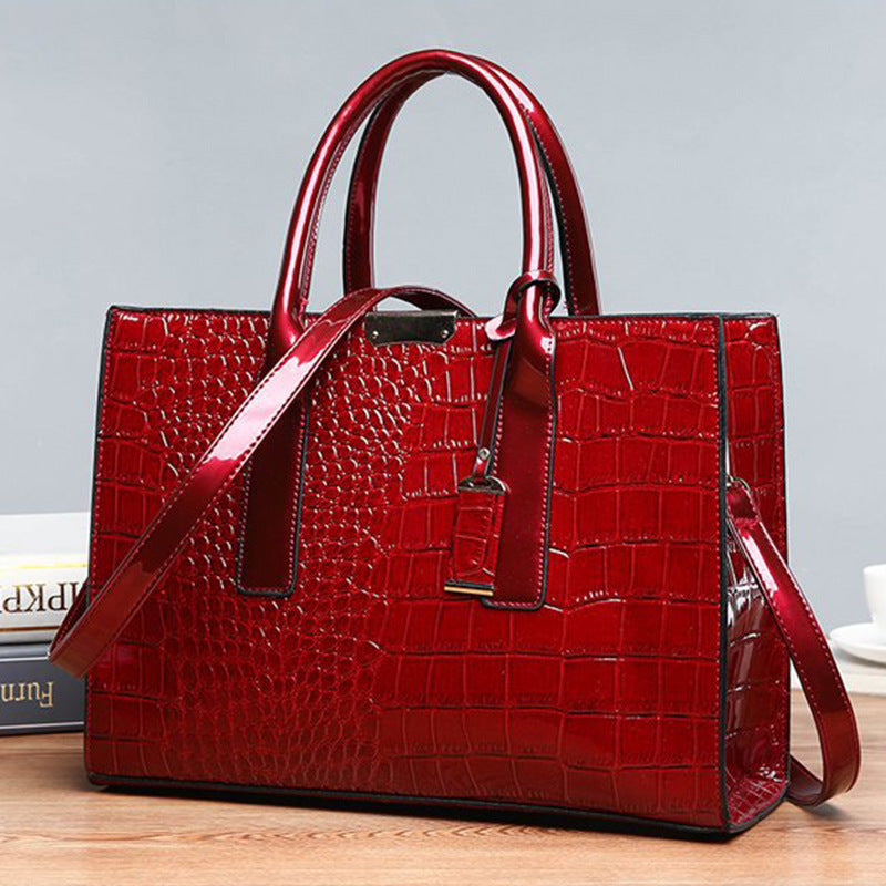 Women's Trendy Crocodile Pattern Portable Worldwide Women's Handbag