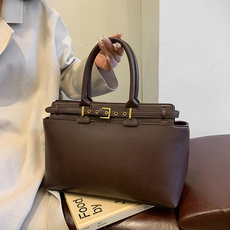 Retro Large Capacity Simple Fashion Commuter Tote Bags
