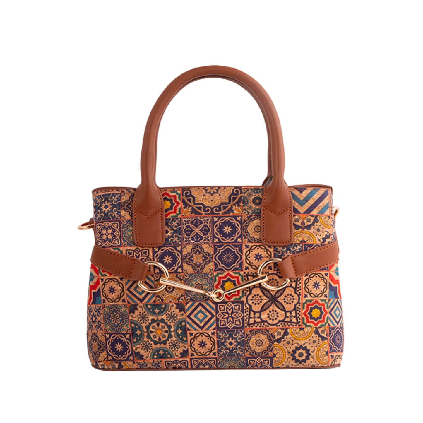 Women's Vintage Printed Tree Leather Fashionable Personalized Light Women's Handbag