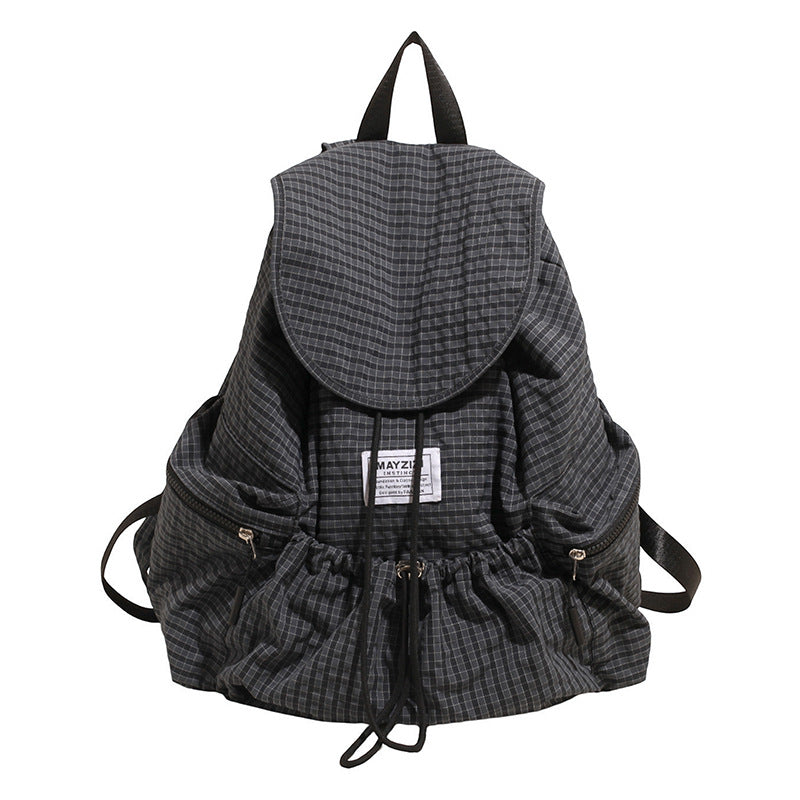 Women's Large Capacity Canvas Plaid Fashion Bags