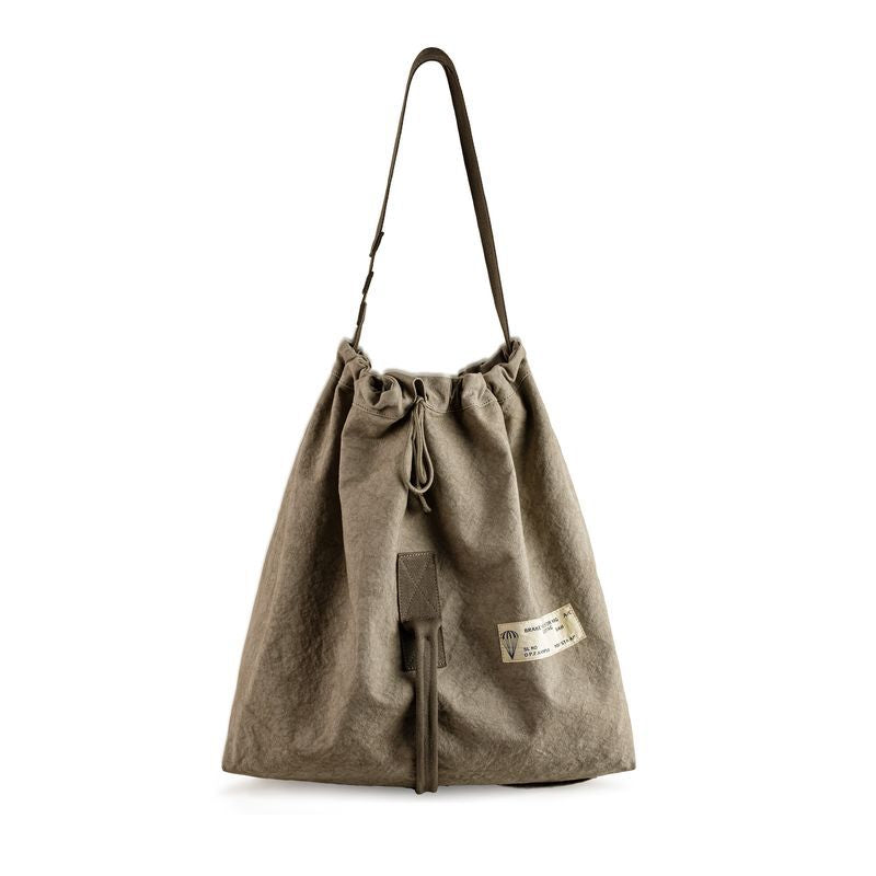 Women's & Men's American Retro Large Capacity Canvas Paratrooper Portable Women's Messenger Bag