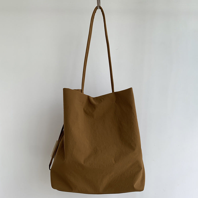 Women's Large Simple Capacity Oxford Cloth Solid Color Portable Bags