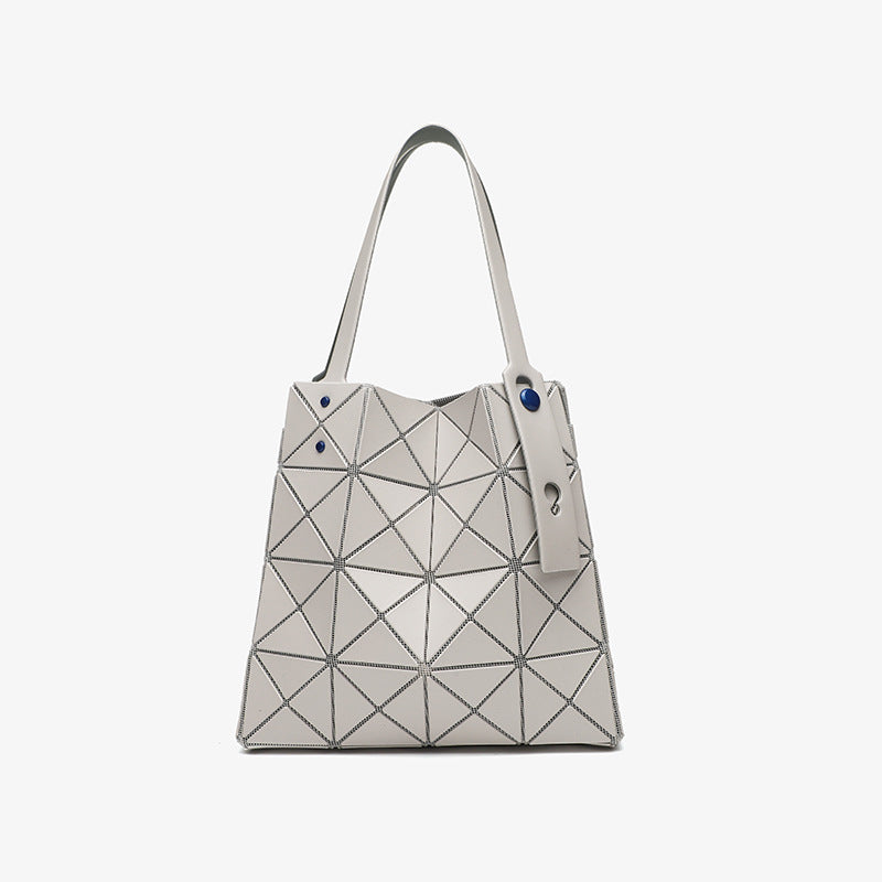 Women's Trendy Diamond Geometric Rhombus Box Triangle Glossy Handbags