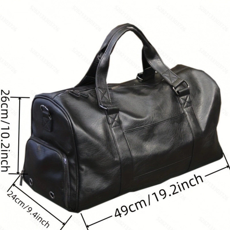 Men's Traveling With Shoe Compartments Large Capacity Boarding Shoulder Bags