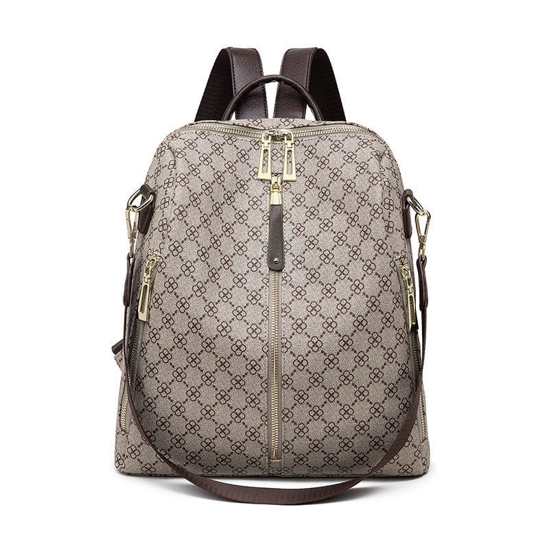 Women's Large Capacity Fashion Easy To Match Shopping Western Women's Backpack
