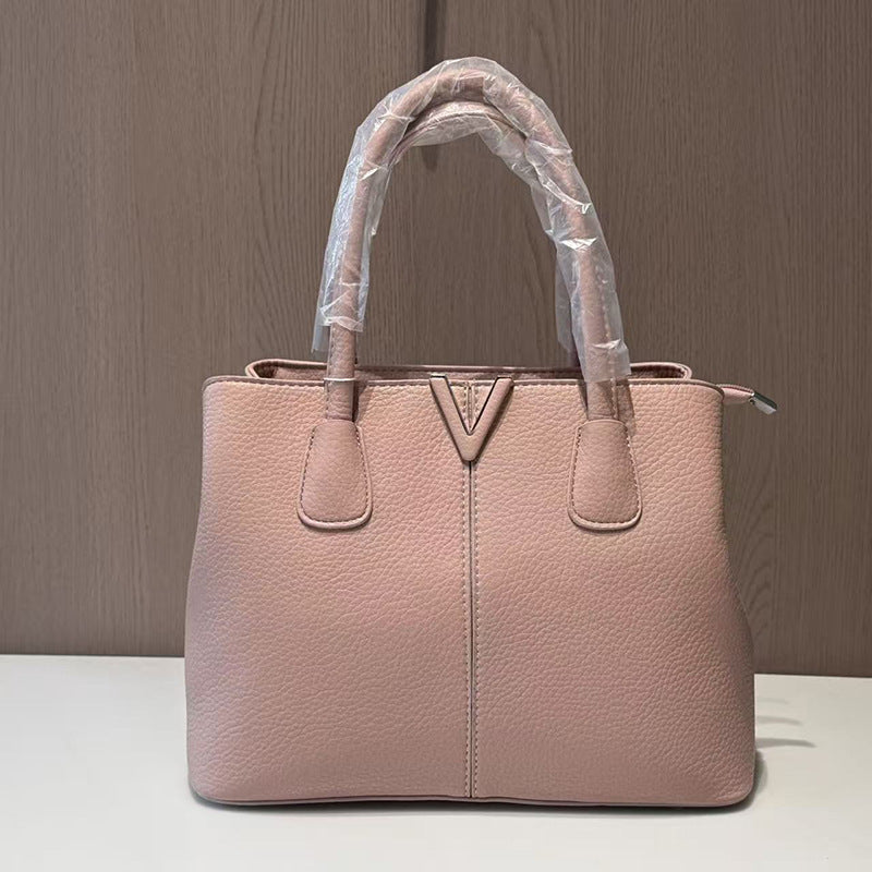 Women's Fashion Litchi Pattern High Quality Large Women's Handbag